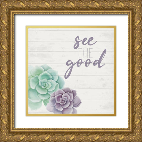 See the Good Gold Ornate Wood Framed Art Print with Double Matting by Kimberly, Allen