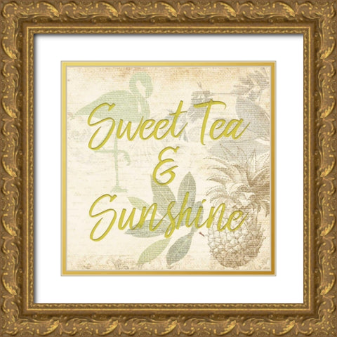 Southern Charm 3 Gold Ornate Wood Framed Art Print with Double Matting by Allen, Kimberly