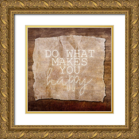 What Makes You 1 Gold Ornate Wood Framed Art Print with Double Matting by Kimberly, Allen