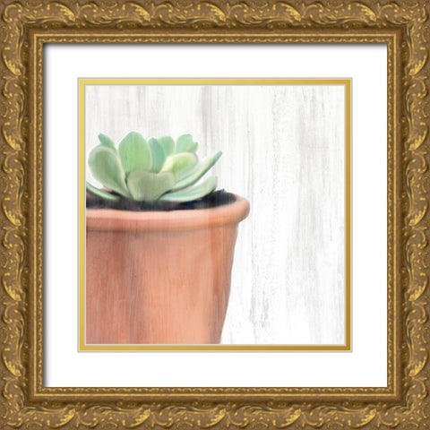 Copper Pot 1 Gold Ornate Wood Framed Art Print with Double Matting by Kimberly, Allen