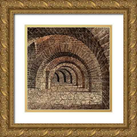 Underground 1 Gold Ornate Wood Framed Art Print with Double Matting by Kimberly, Allen