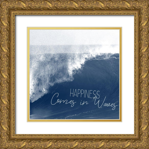 Against The Waves 2 Gold Ornate Wood Framed Art Print with Double Matting by Kimberly, Allen