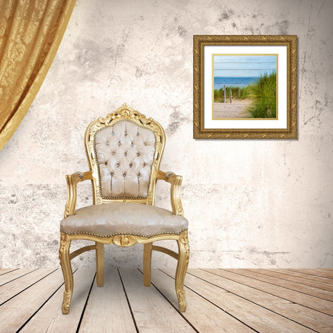 Beach Ready 4 Gold Ornate Wood Framed Art Print with Double Matting by Kimberly, Allen