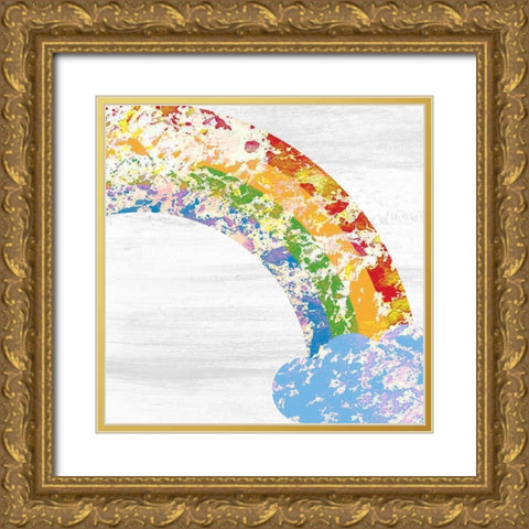 Over The Rainbow 3 Gold Ornate Wood Framed Art Print with Double Matting by Kimberly, Allen