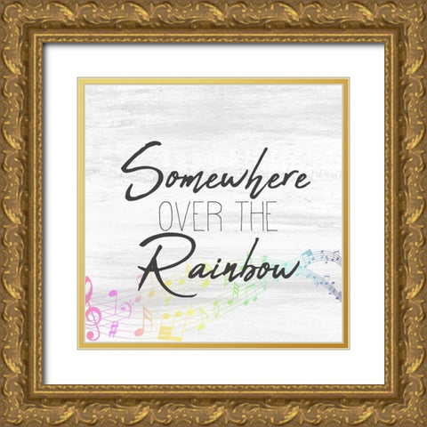 Over The Rainbow 5 Gold Ornate Wood Framed Art Print with Double Matting by Kimberly, Allen