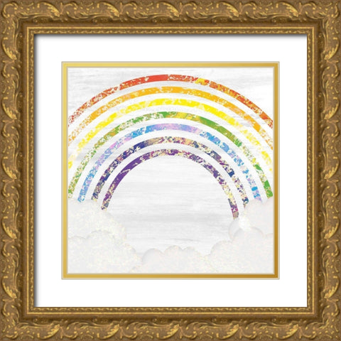 Over The Rainbow Gold Ornate Wood Framed Art Print with Double Matting by Kimberly, Allen