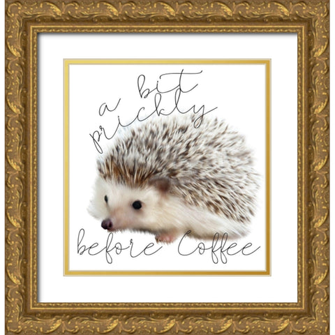 A Bit Prickly Gold Ornate Wood Framed Art Print with Double Matting by Kimberly, Allen