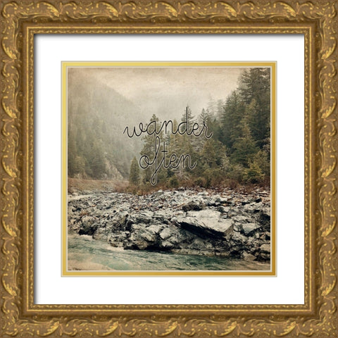 Wonder Often Gold Ornate Wood Framed Art Print with Double Matting by Kimberly, Allen