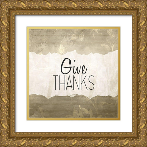 Give Gold Ornate Wood Framed Art Print with Double Matting by Kimberly, Allen