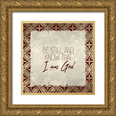 Trust God 4 Gold Ornate Wood Framed Art Print with Double Matting by Kimberly, Allen