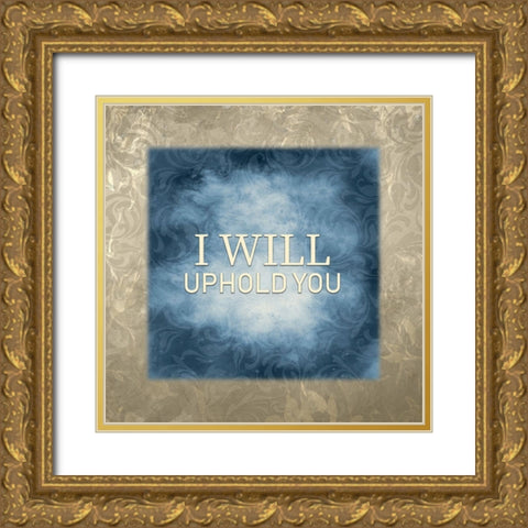 Isaiah 41-4 Gold Ornate Wood Framed Art Print with Double Matting by Kimberly, Allen