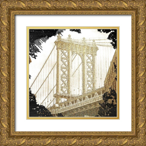 The Big Apple 6 Gold Ornate Wood Framed Art Print with Double Matting by Kimberly, Allen