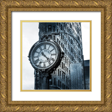 NY Bound 3 Gold Ornate Wood Framed Art Print with Double Matting by Kimberly, Allen