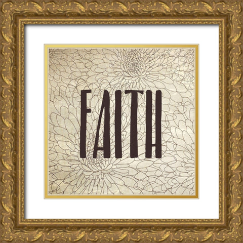 Be Joyful 3 Gold Ornate Wood Framed Art Print with Double Matting by Kimberly, Allen