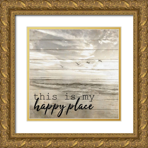 By the Sea 2 Gold Ornate Wood Framed Art Print with Double Matting by Kimberly, Allen