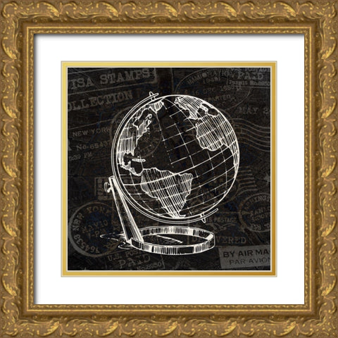 Wander 4 Gold Ornate Wood Framed Art Print with Double Matting by Kimberly, Allen