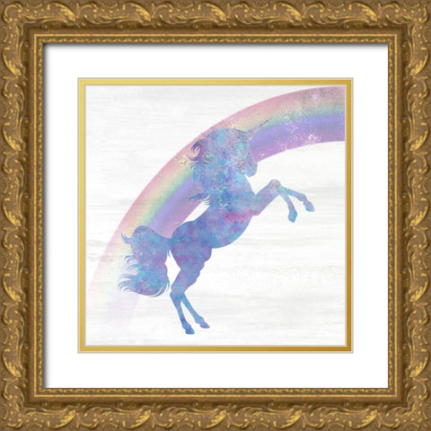 Over The Rainbow 1 Gold Ornate Wood Framed Art Print with Double Matting by Kimberly, Allen