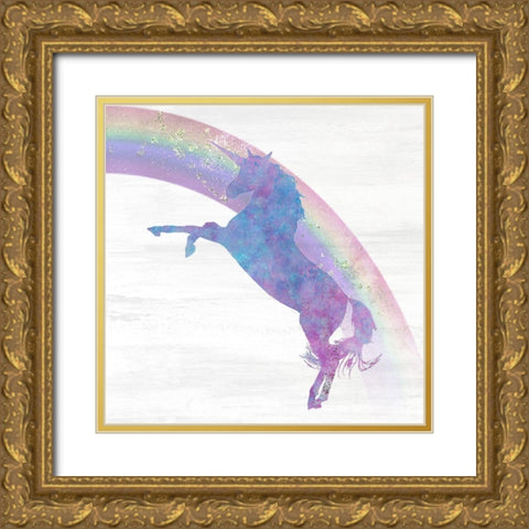 Over The Rainbow 2 Gold Ornate Wood Framed Art Print with Double Matting by Kimberly, Allen