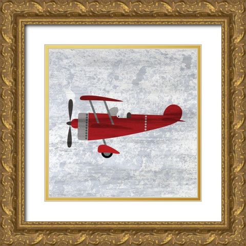 Red 2 Gold Ornate Wood Framed Art Print with Double Matting by Kimberly, Allen