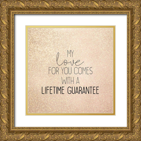 My Love Gold Ornate Wood Framed Art Print with Double Matting by Kimberly, Allen