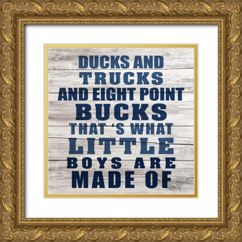 Bucks 2 Gold Ornate Wood Framed Art Print with Double Matting by Kimberly, Allen