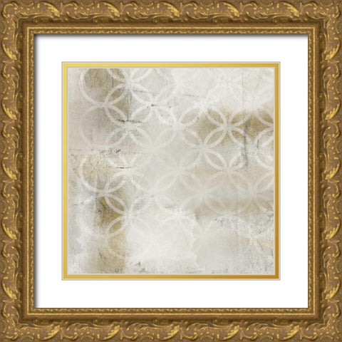 Geo 1 Gold Ornate Wood Framed Art Print with Double Matting by Allen, Kimberly