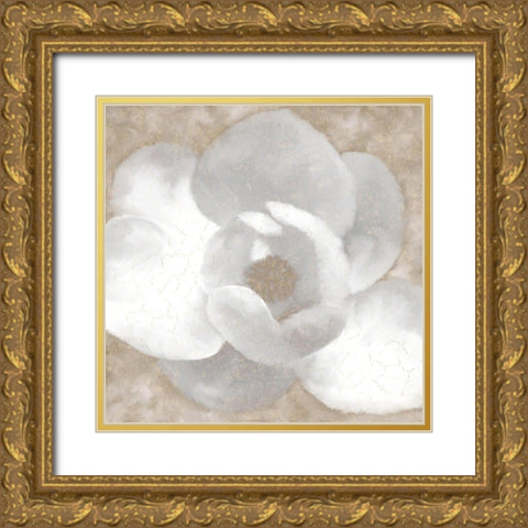 Magnolia Center 1 Gold Ornate Wood Framed Art Print with Double Matting by Kimberly, Allen