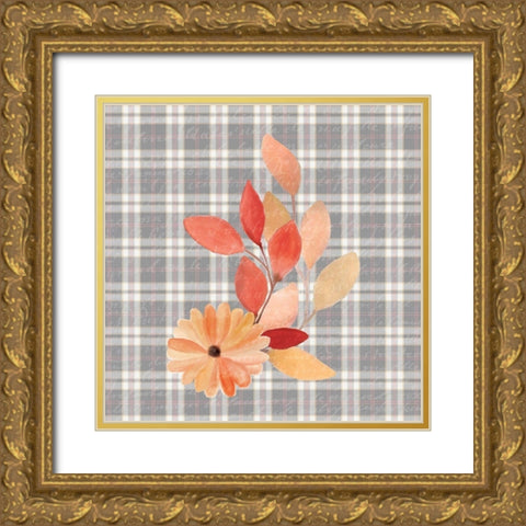 Colors of Fall 11 Gold Ornate Wood Framed Art Print with Double Matting by Kimberly, Allen