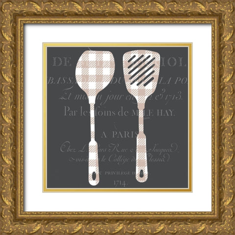 In the Kitchen 1 Gold Ornate Wood Framed Art Print with Double Matting by Kimberly, Allen