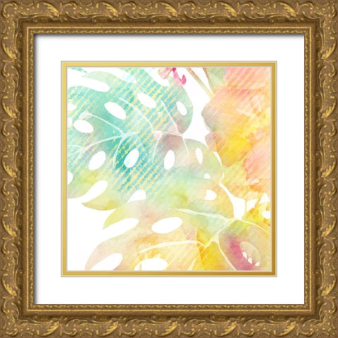 Tropical State 1 Gold Ornate Wood Framed Art Print with Double Matting by Kimberly, Allen