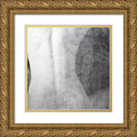 Silhouette 1 Gold Ornate Wood Framed Art Print with Double Matting by Kimberly, Allen