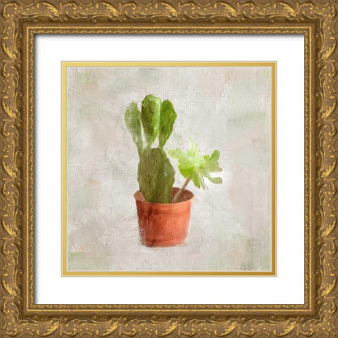Potted Life 3 Gold Ornate Wood Framed Art Print with Double Matting by Allen, Kimberly