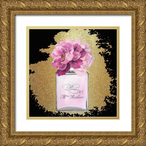 Scents of Paris 1 Gold Ornate Wood Framed Art Print with Double Matting by Kimberly, Allen