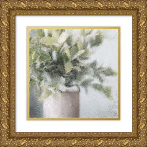 Frosted Gold Ornate Wood Framed Art Print with Double Matting by Kimberly, Allen