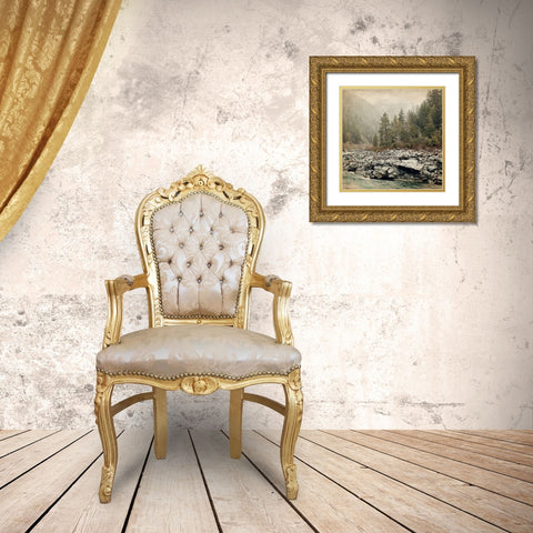 Wander Forest Gold Ornate Wood Framed Art Print with Double Matting by Kimberly, Allen