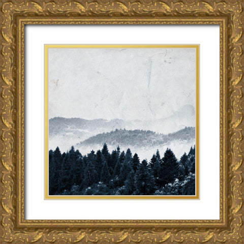 Lets Get Lost Gold Ornate Wood Framed Art Print with Double Matting by Kimberly, Allen