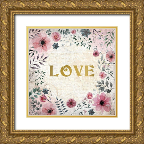 Blooming Dreams 1 Gold Ornate Wood Framed Art Print with Double Matting by Kimberly, Allen