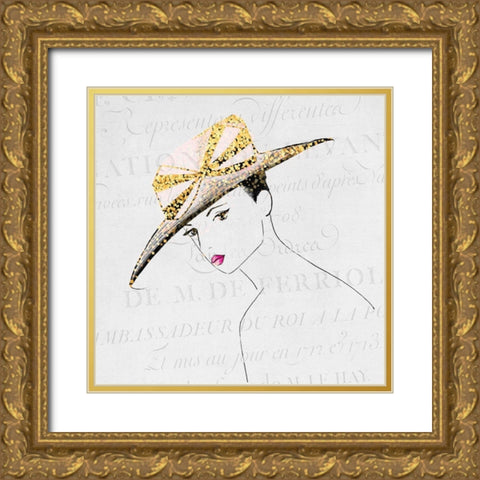 Glam 3 Gold Ornate Wood Framed Art Print with Double Matting by Kimberly, Allen