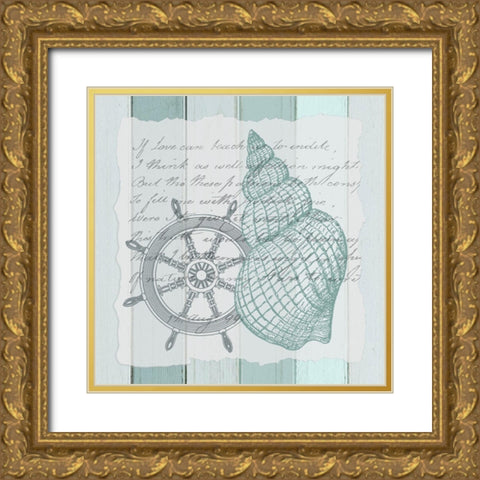 Live in the Sun 5 Gold Ornate Wood Framed Art Print with Double Matting by Kimberly, Allen