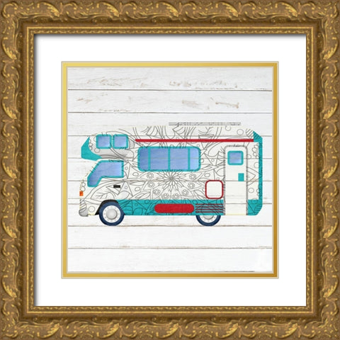 Camper Life 2 Gold Ornate Wood Framed Art Print with Double Matting by Kimberly, Allen