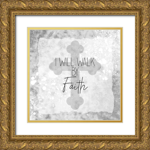 Be Still 2 Gold Ornate Wood Framed Art Print with Double Matting by Kimberly, Allen