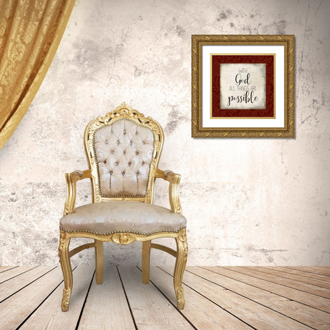 Trust In The Lord 3 Gold Ornate Wood Framed Art Print with Double Matting by Kimberly, Allen