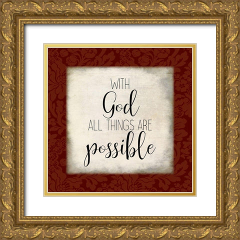 Trust In The Lord 3 Gold Ornate Wood Framed Art Print with Double Matting by Kimberly, Allen