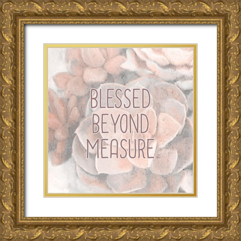 Succulents 2 Gold Ornate Wood Framed Art Print with Double Matting by Kimberly, Allen