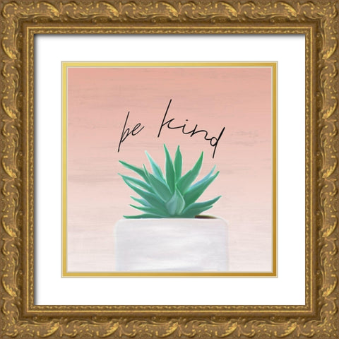 Brave and Kind 2 Gold Ornate Wood Framed Art Print with Double Matting by Kimberly, Allen