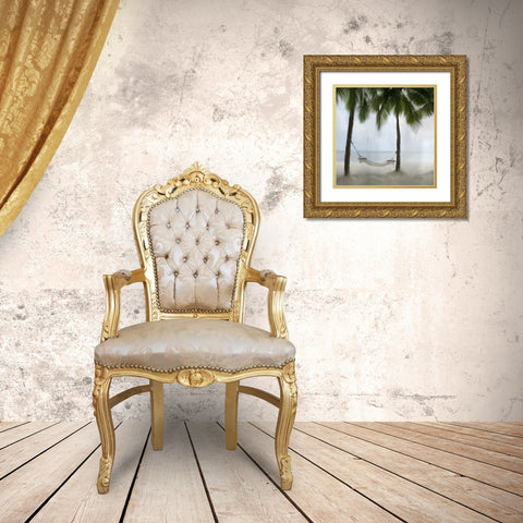 Beach Time Gold Ornate Wood Framed Art Print with Double Matting by Kimberly, Allen