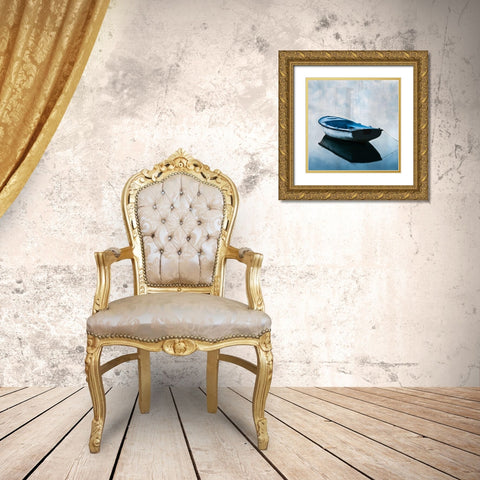 On The Water Gold Ornate Wood Framed Art Print with Double Matting by Kimberly, Allen