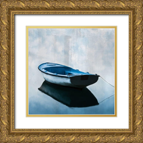 On The Water Gold Ornate Wood Framed Art Print with Double Matting by Kimberly, Allen