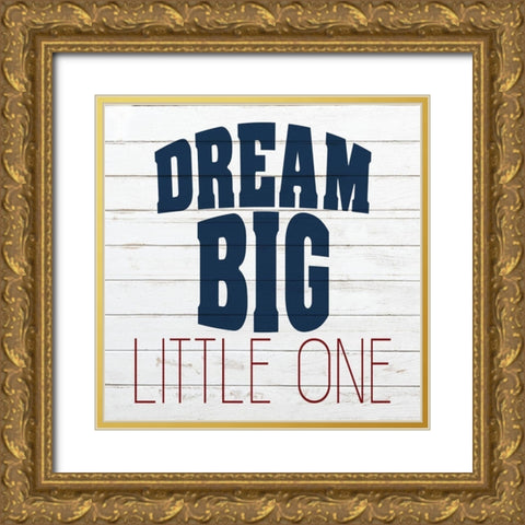 Little One 2 Gold Ornate Wood Framed Art Print with Double Matting by Kimberly, Allen