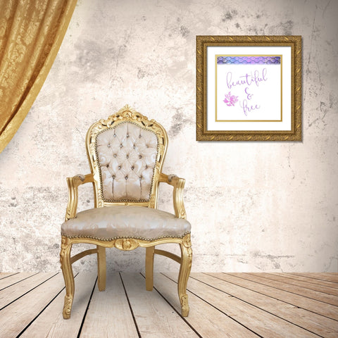 Beautiful and Free 1 Gold Ornate Wood Framed Art Print with Double Matting by Kimberly, Allen